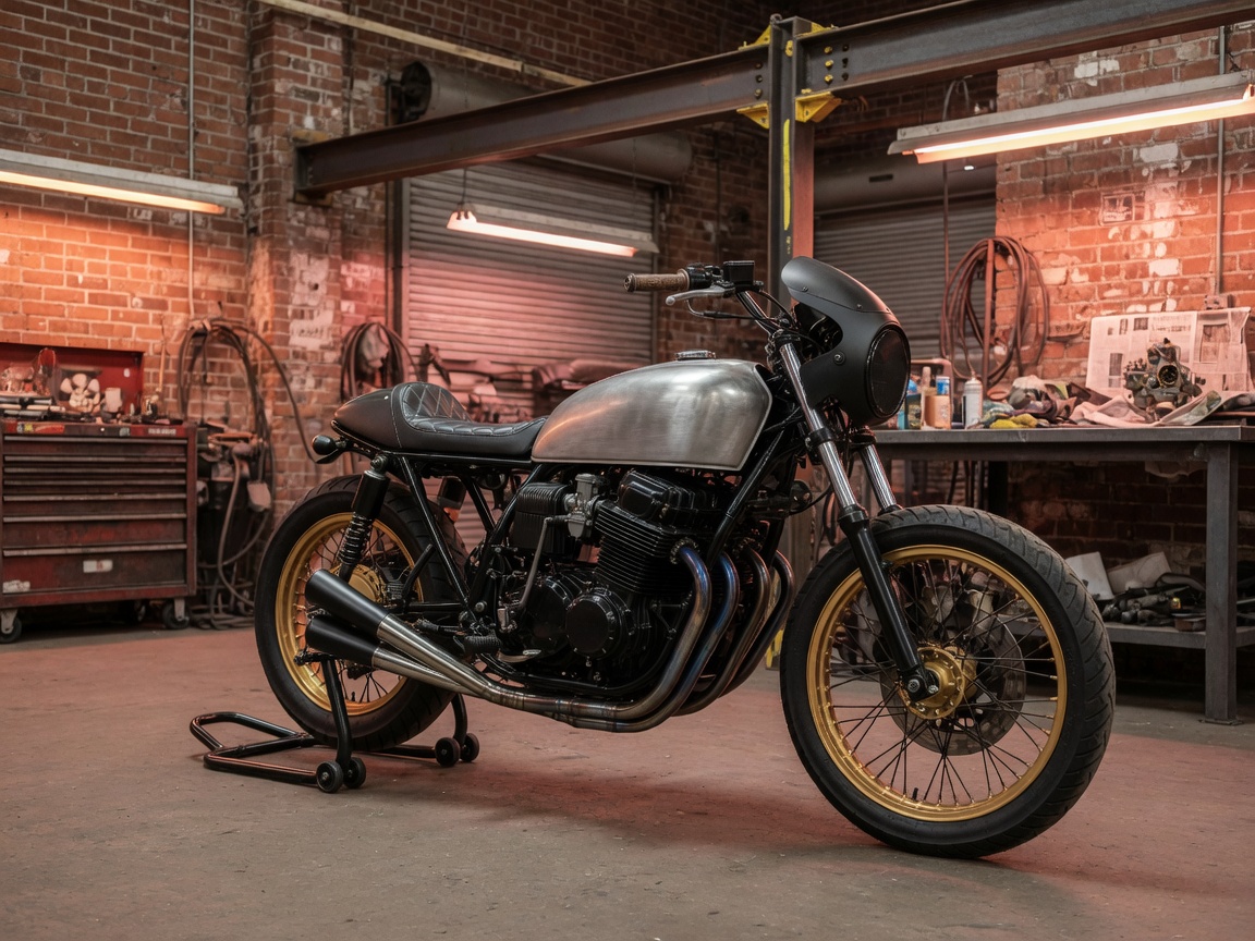 Custom Honda CB750 build from Hanson's Performance